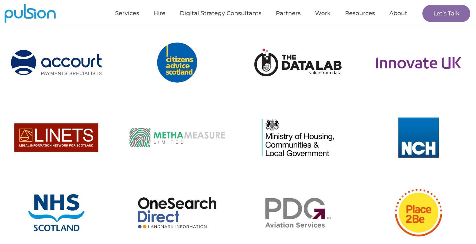 Pulsion Technology Software Development Clients