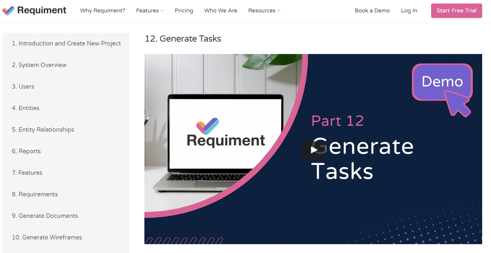 Requiment Task Generation