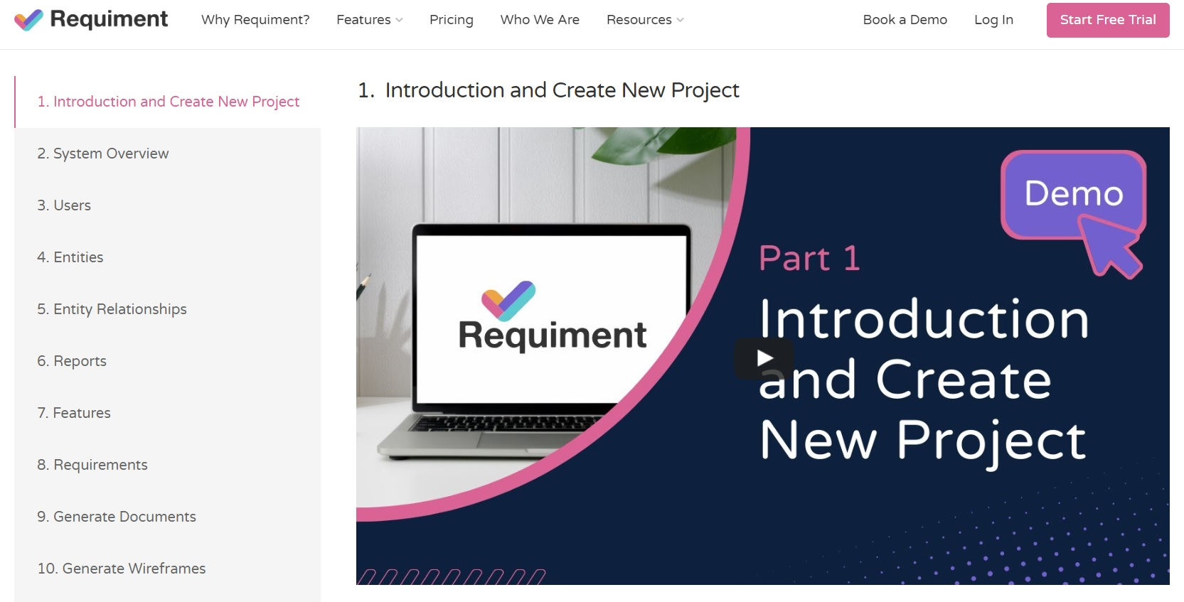 Requiment Requirements Engineering Online Tool