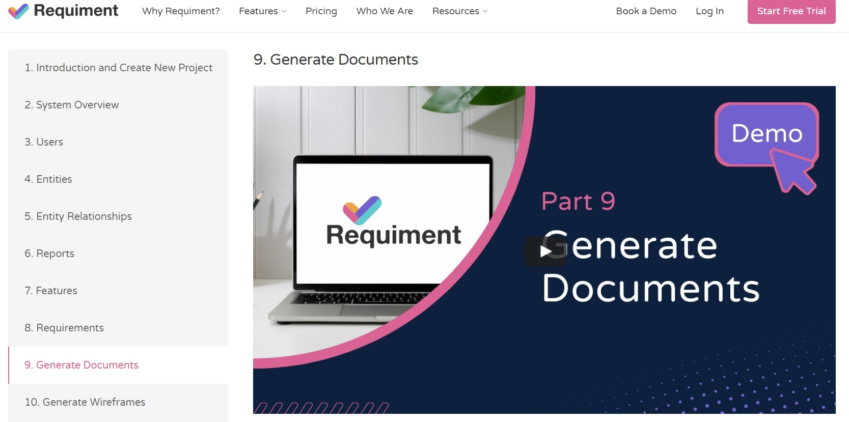 Requiment Document Generation Tool