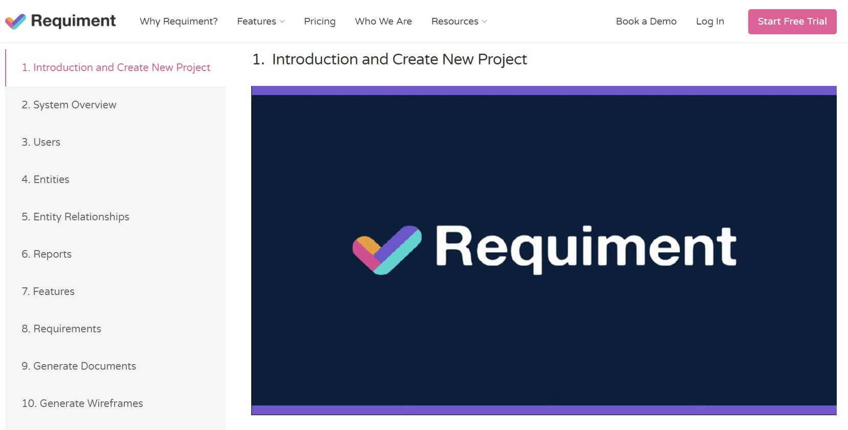 Requiment Demo Video Sample